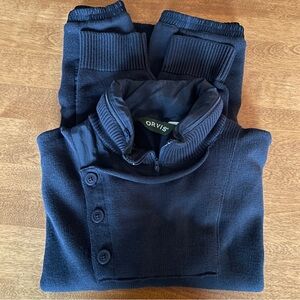 Orvis Men’s Navy Sweater Size XL, Stylish, Like New Condition